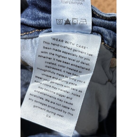 Good American Good Legs High Rise Straight Jeans Size 20 Light Wash Style GL873T - Picture 4 of 8